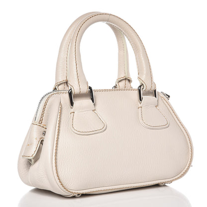 Chanel Calfskin Small Tassel Bowler White 3 of 13