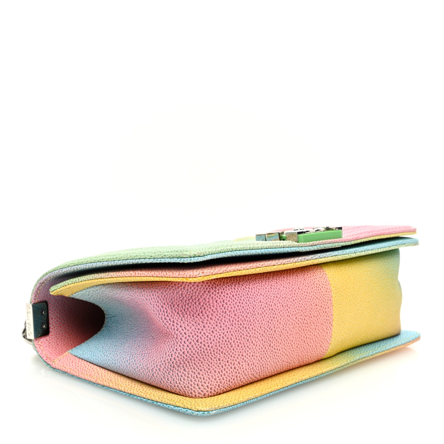 Caviar Quilted Medium Cuba Rainbow Boy Flap Multicolor