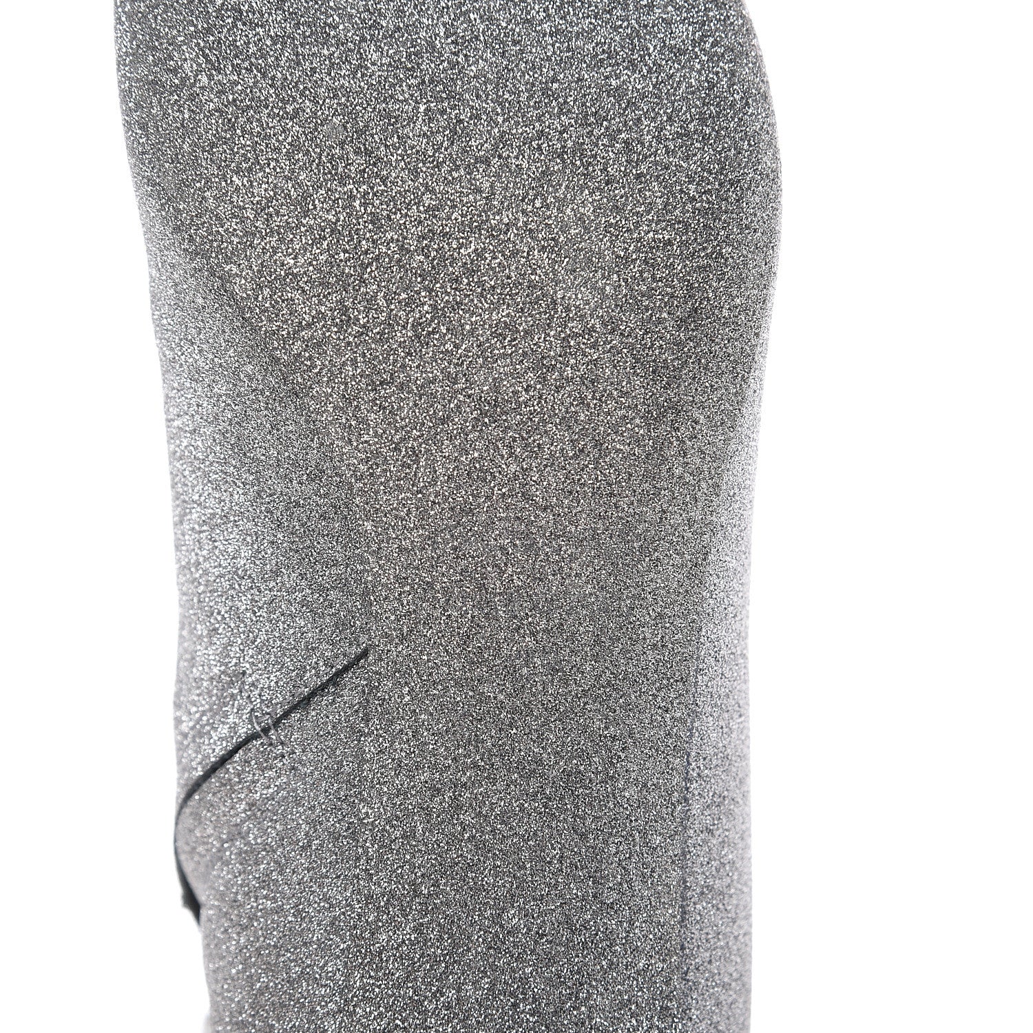 Balenciaga Calfskin Glitter Short 40mm Extreme Pointed Toe Knife Booties 36 Silver Hardware 6 of 12