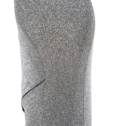 Balenciaga Calfskin Glitter Short 40mm Extreme Pointed Toe Knife Booties 36 Silver Hardware 6 of 12