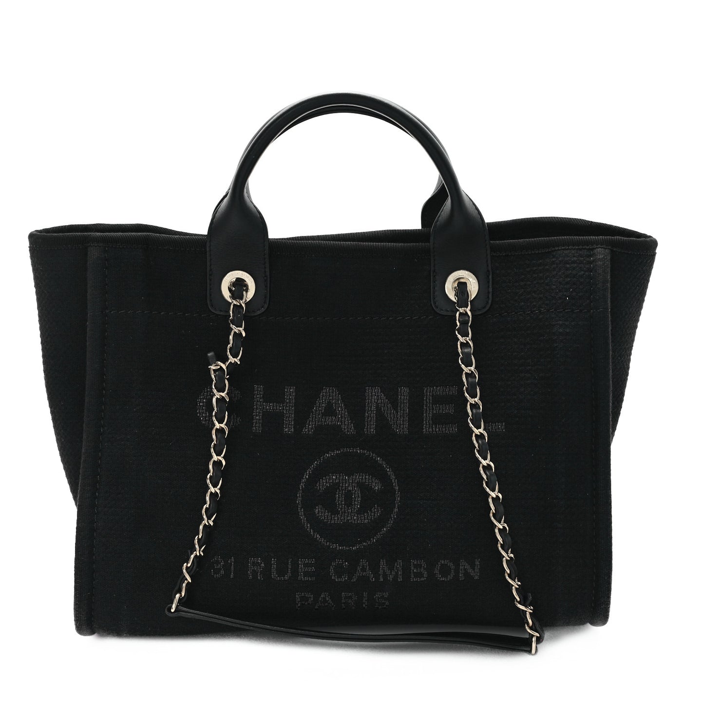 Mixed Fibers Small Deauville Tote Black