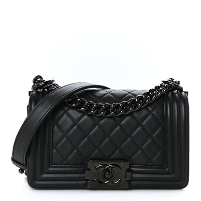 Chanel Calfskin Quilted Small Boy Flap So Black 1 of 9