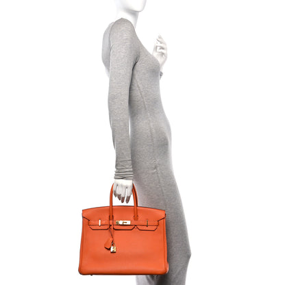 Hermes Togo Birkin 35 Orange 2 of 19