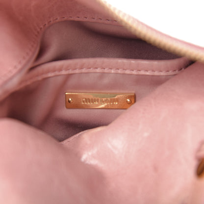 Miu Miu Vitello Lux Mini Bow Bag Loto 6 of 12