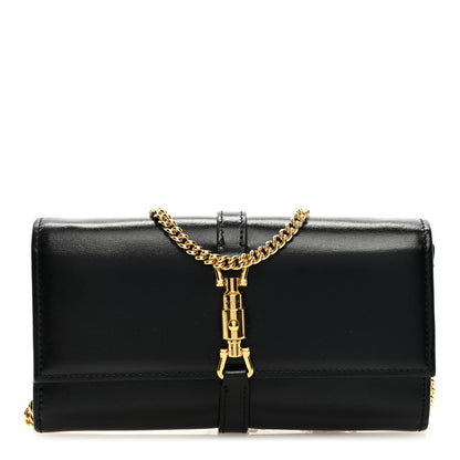 Gucci Calfskin Jackie 1961 Chain Wallet Black 1 of 8