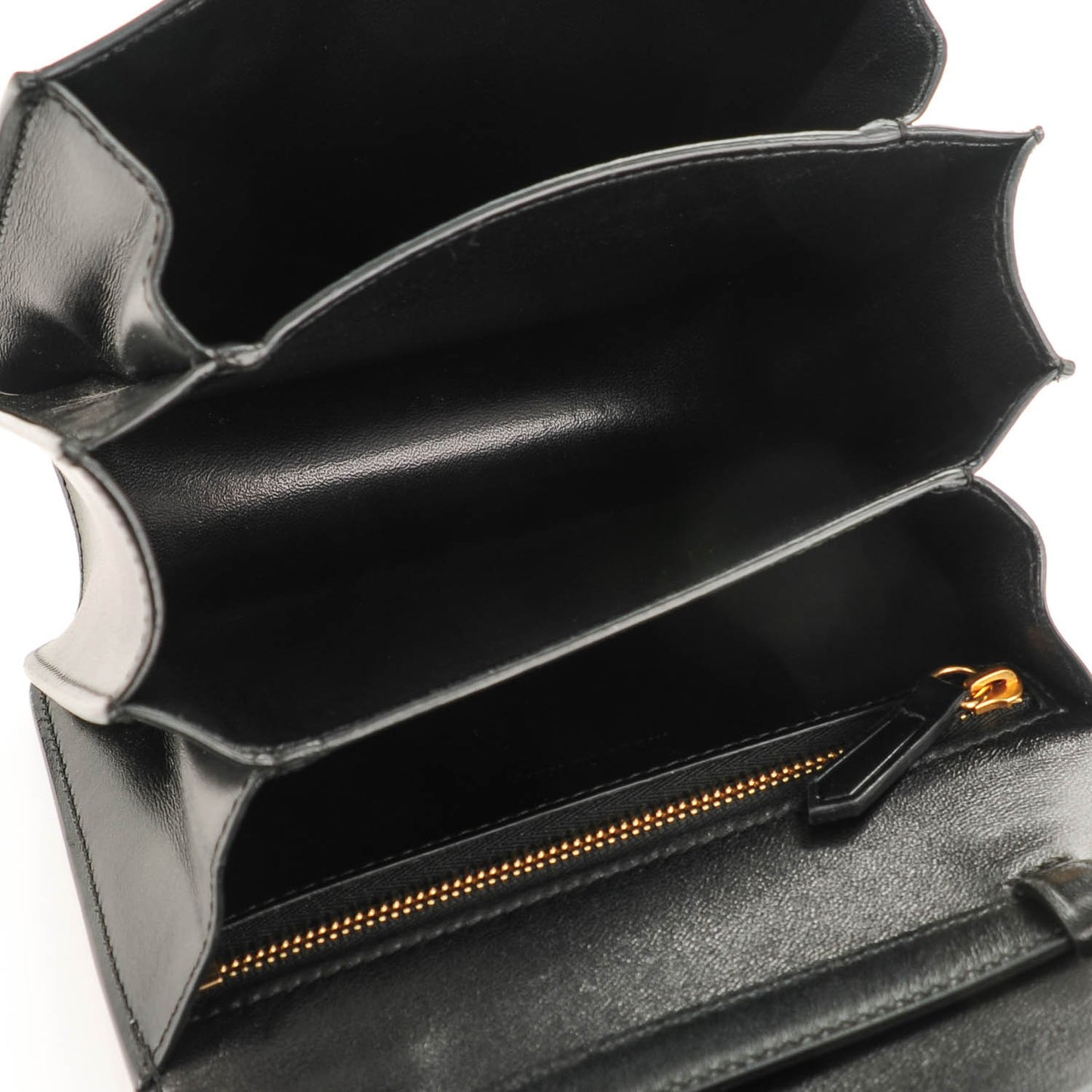 Smooth Calfskin Small Classic Box Flap Bag Black