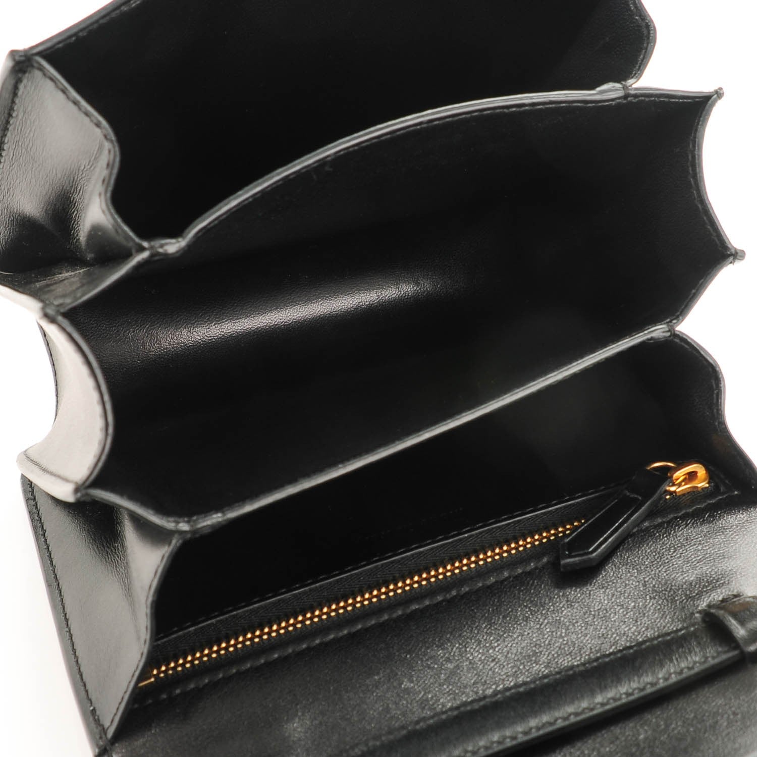 Celine Smooth Calfskin Small Classic Box Flap Bag Black 5 of 6