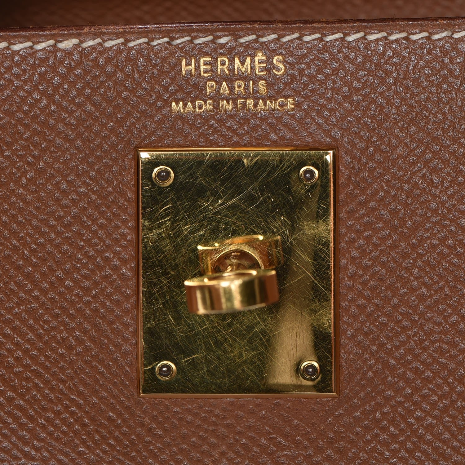 Hermes Courchevel Kelly Retourne 32 Gold 25 of 34
