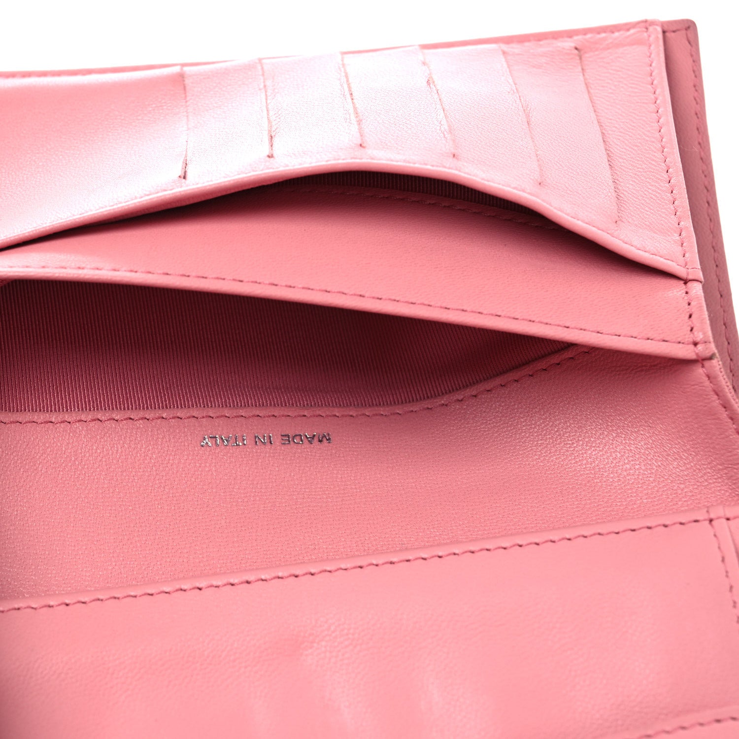 Chanel Lambskin Quilted Large Gusset Flap Wallet Pink 8 of 13