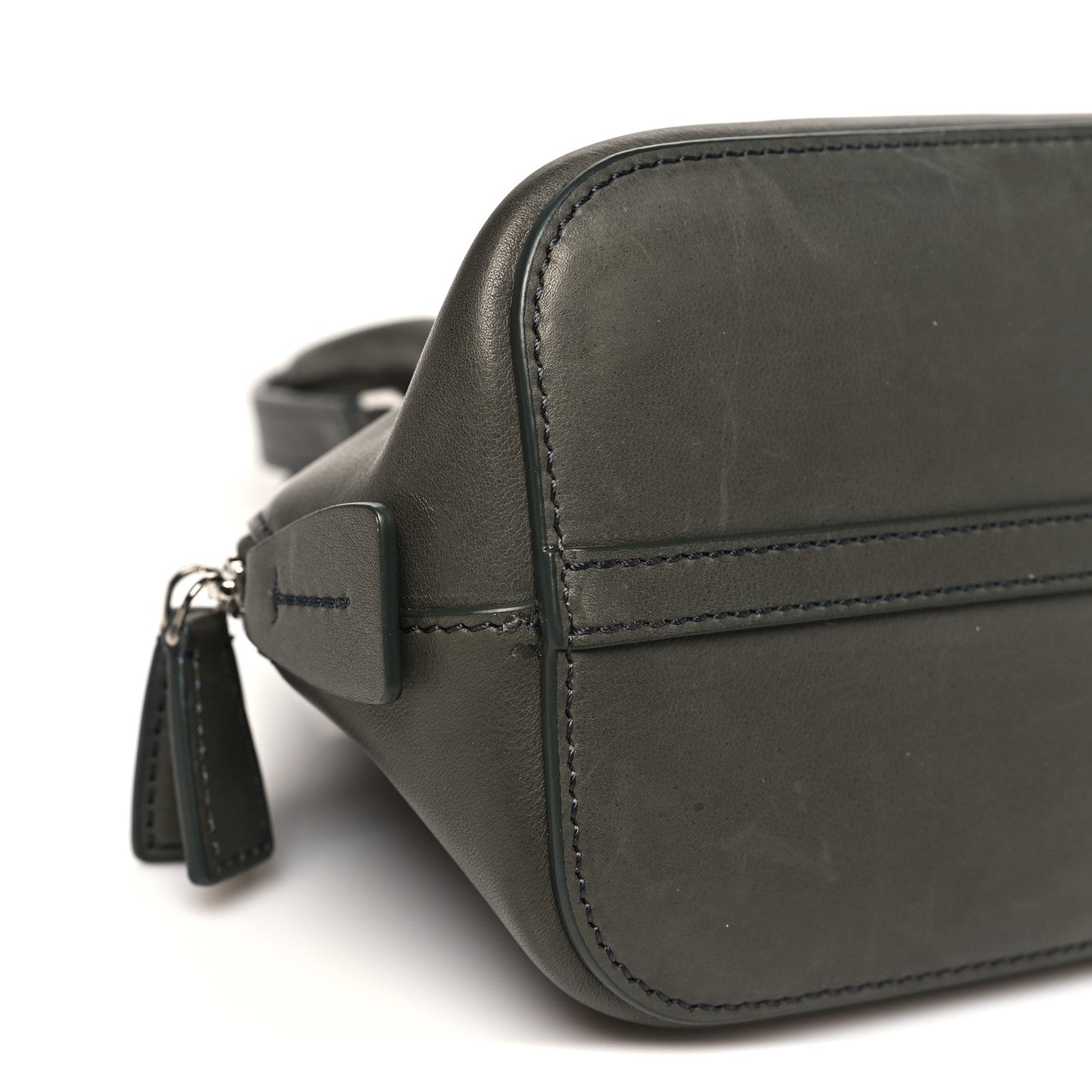 The Row Saddle Calfskin Mini Devon Bag Koala Grey 8 of 9