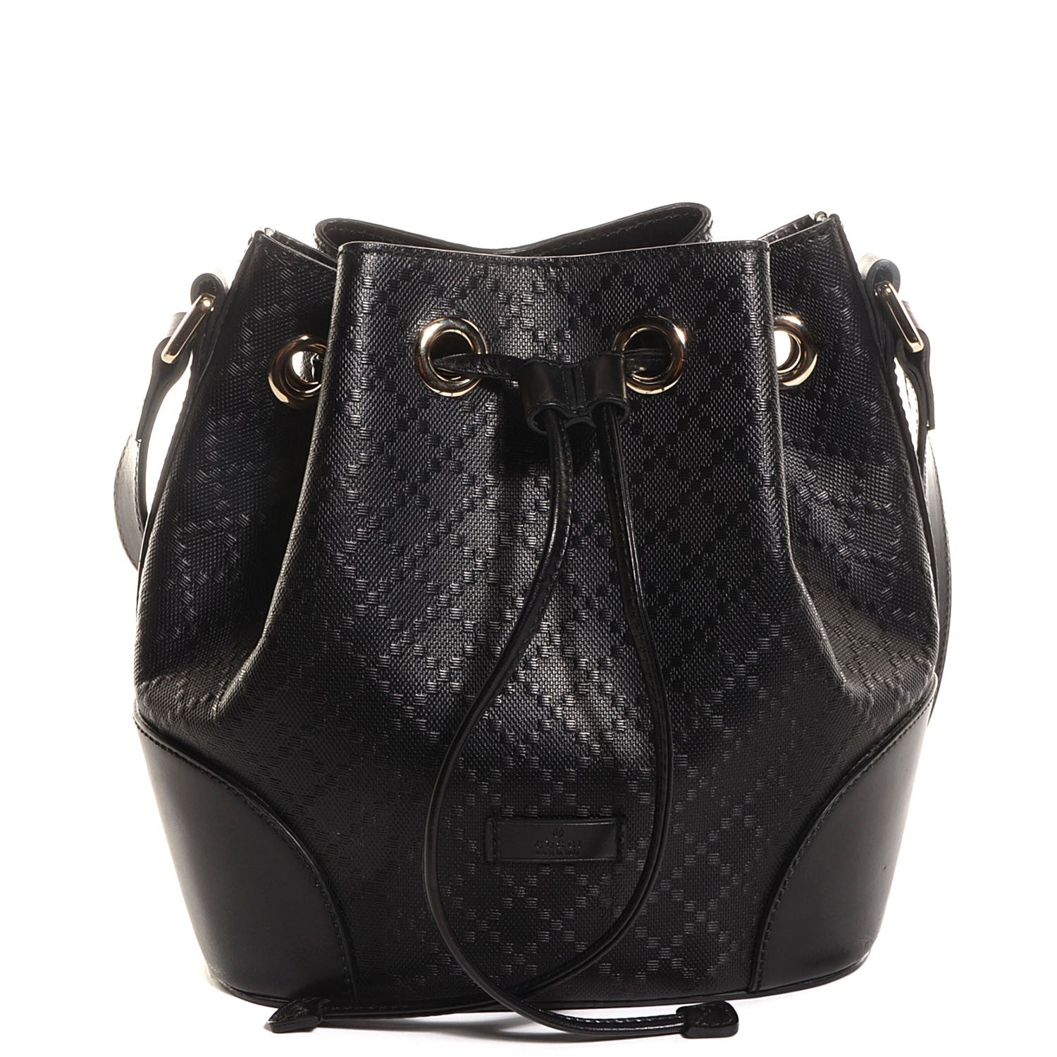 Gucci Bright Diamante Small Bucket Bag Black 1 of 9