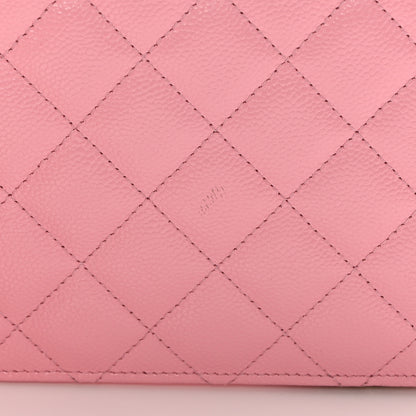 Chanel Caviar Quilted Multi Chain Wallet On Chain WOC Light Pink 15 of 16
