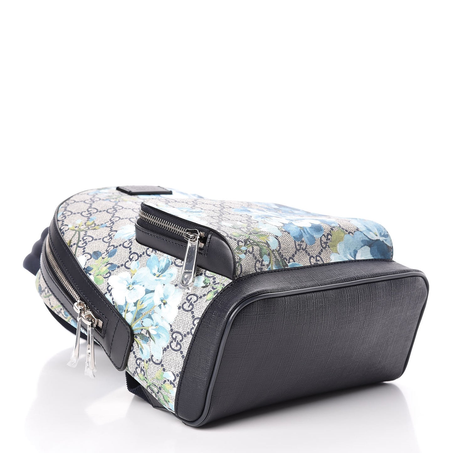 GG Supreme Monogram Blooms Small Day Backpack Blue