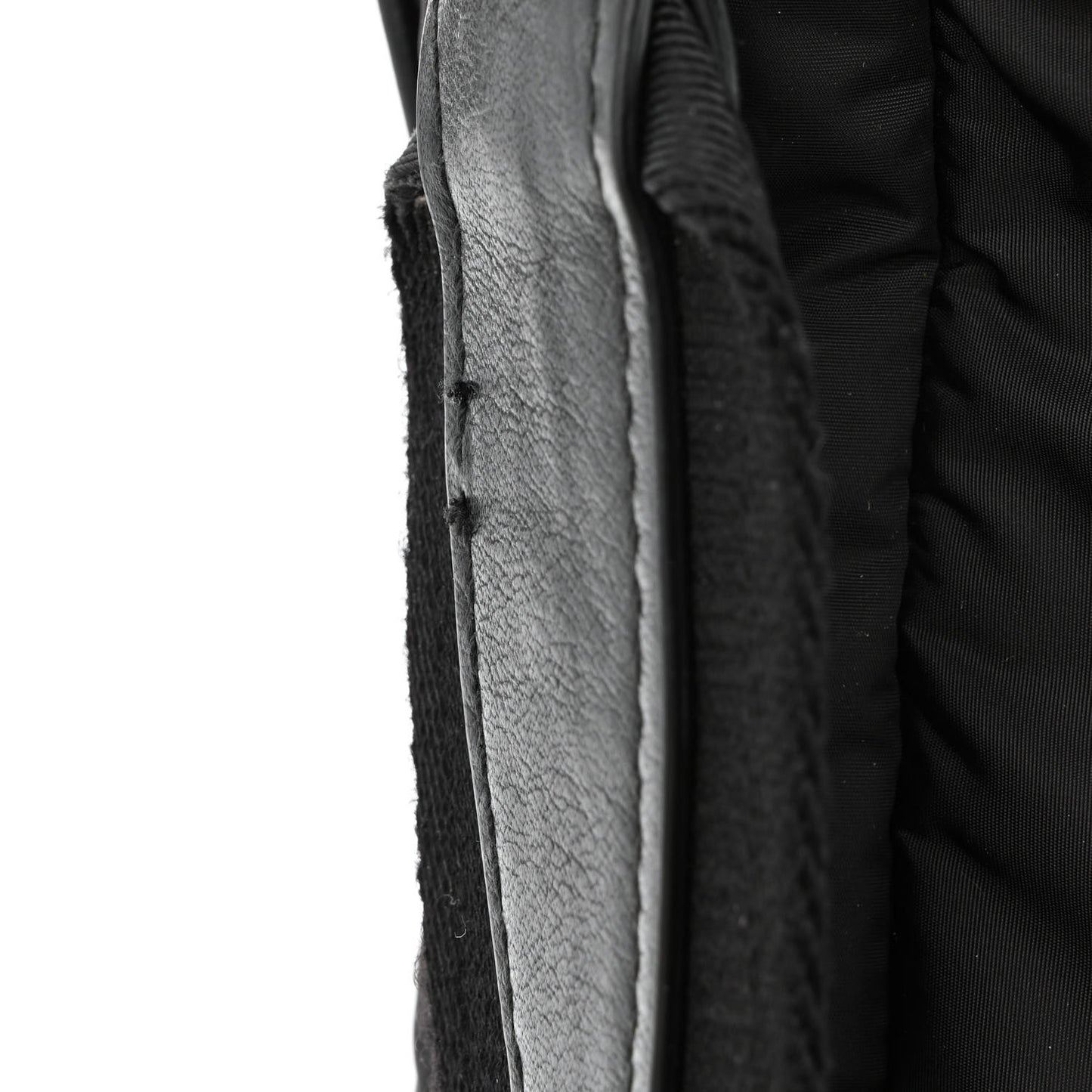 HOMME Nylon Saddle Messenger Bag Black