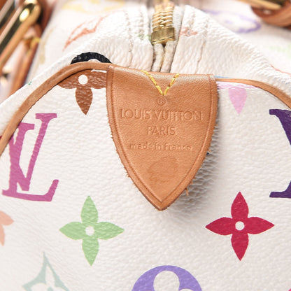 Louis Vuitton Monogram Multicolor Speedy 30 White 6 of 18