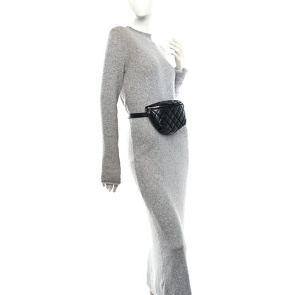 Chanel Calfskin Quilted Waist Belt Bag Black 2 of 11