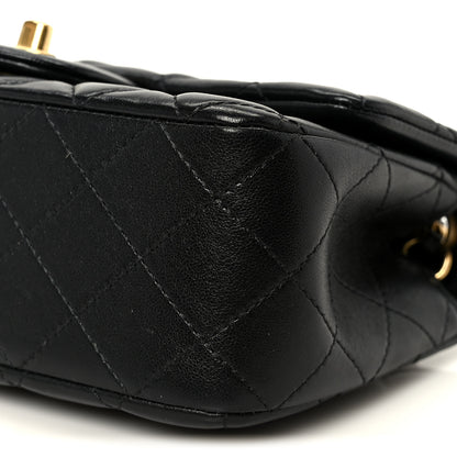 Chanel Lambskin Quilted Mini Rectangular Pearl Crush Flap Black 11 of 12