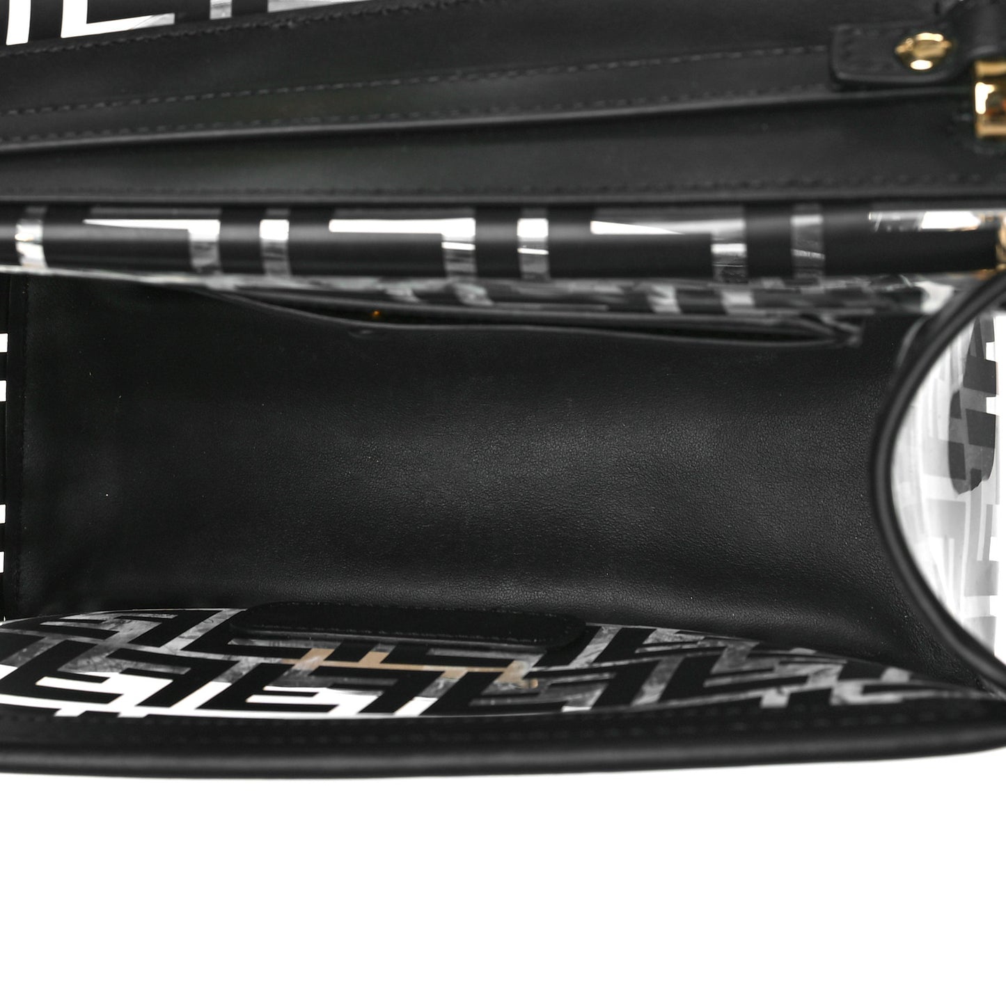 TPU FF Vitello Century F is Fendi Kan I Shoulder Bag Black