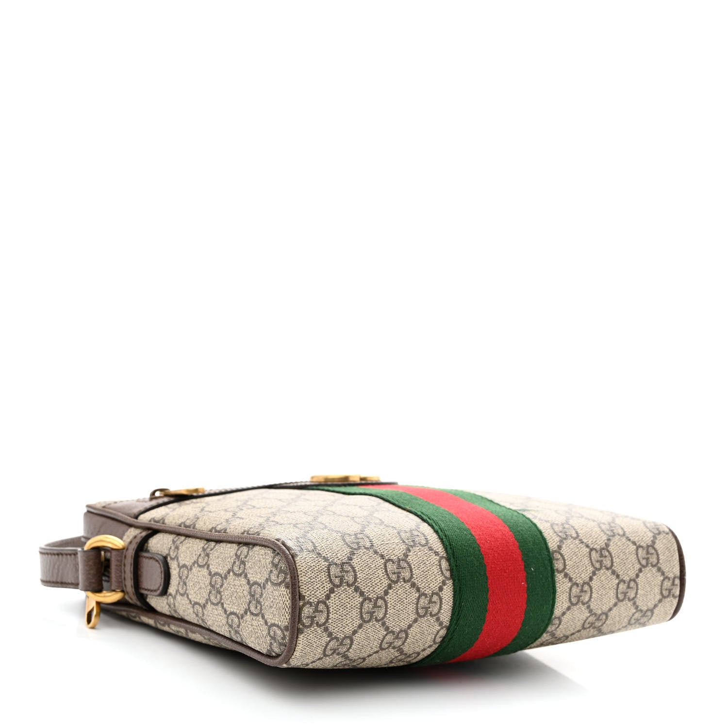 Gucci GG Supreme Monogram Web Small Ophidia Messenger Bag Brown 4 of 10