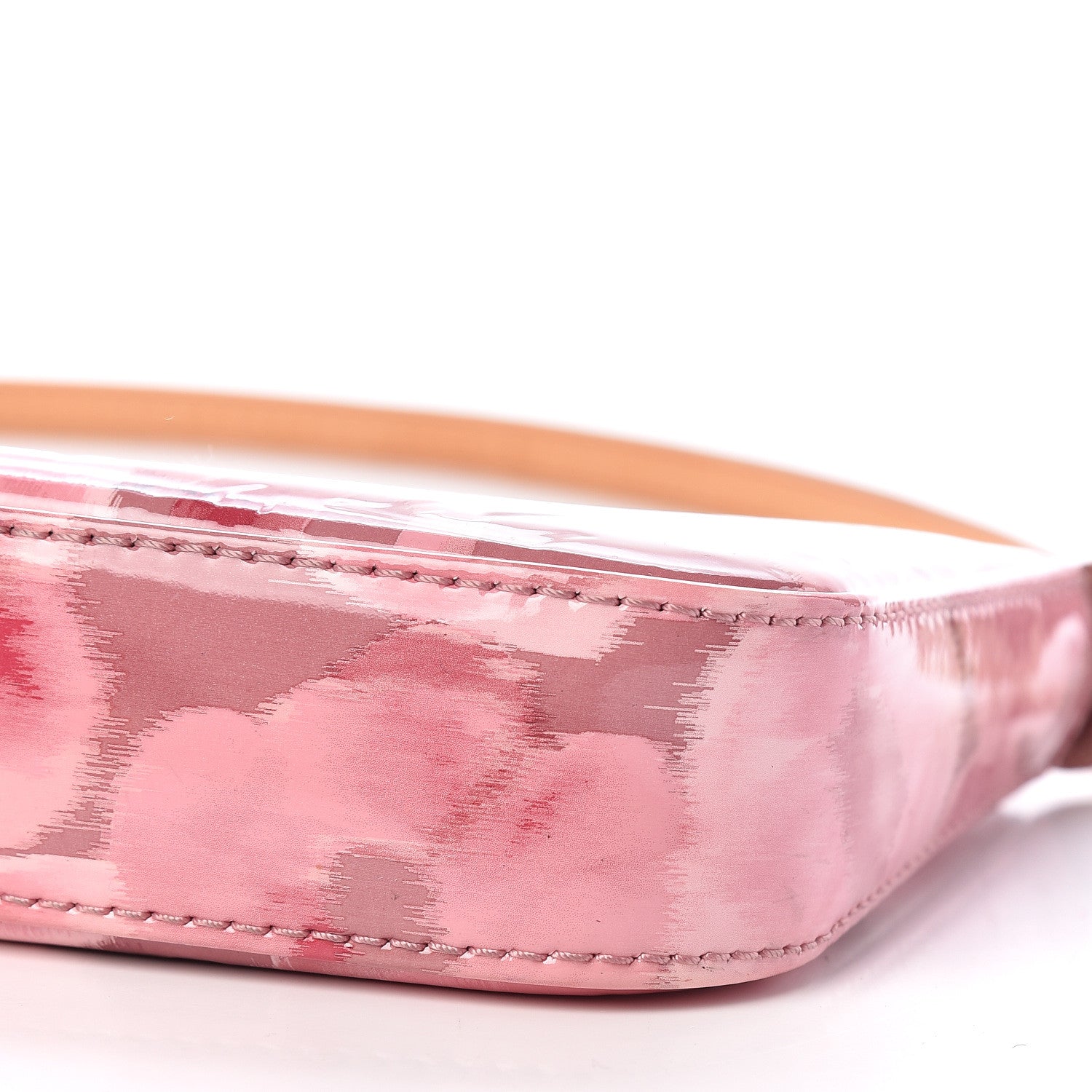 Louis Vuitton Vernis Ikat Pochette Accessories NM Rose Velours 6 of 11