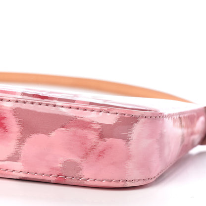 Louis Vuitton Vernis Ikat Pochette Accessories NM Rose Velours 6 of 11