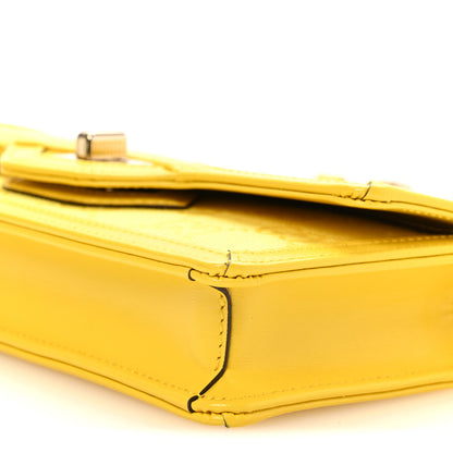 Gucci GG Monogram Scratch Lux Calfskin Mini Luce Shoulder Bag Yellow 10 of 10