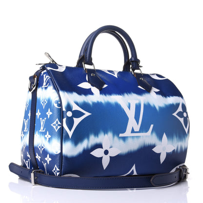 Louis Vuitton Monogram Escale Speedy Bandouliere 30 Blue 2 of 4