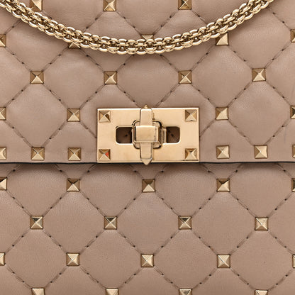 Valentino Garavani Lambskin Medium Rockstud Spike Shoulder Bag Poudre 7 of 13