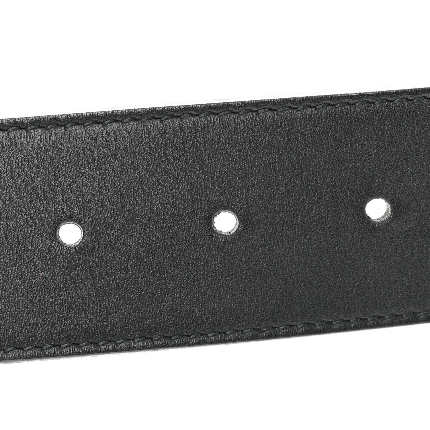 Gucci Moon Calfskin Pearl Double G 40mm Belt 90 36 Black Cream 3 of 7