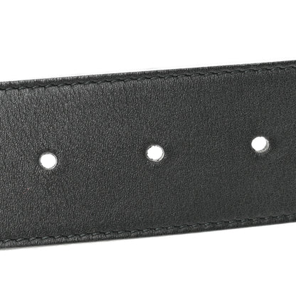 Gucci Moon Calfskin Pearl Double G 40mm Belt 90 36 Black Cream 3 of 7