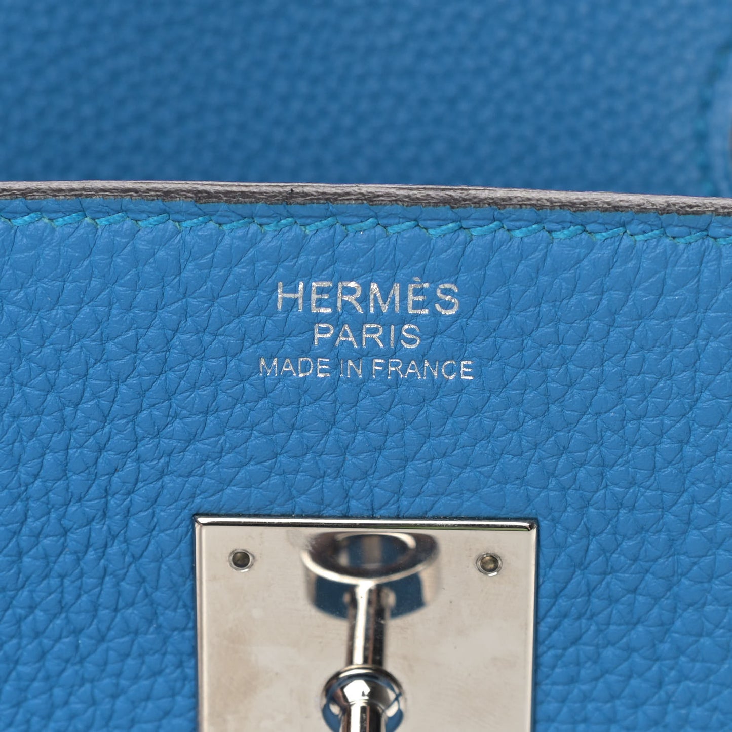 Togo Verso Birkin 30 Bleu Zanzibar Malachite