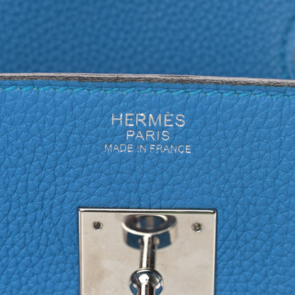 Hermes Togo Verso Birkin 30 Bleu Zanzibar Malachite 8 of 10