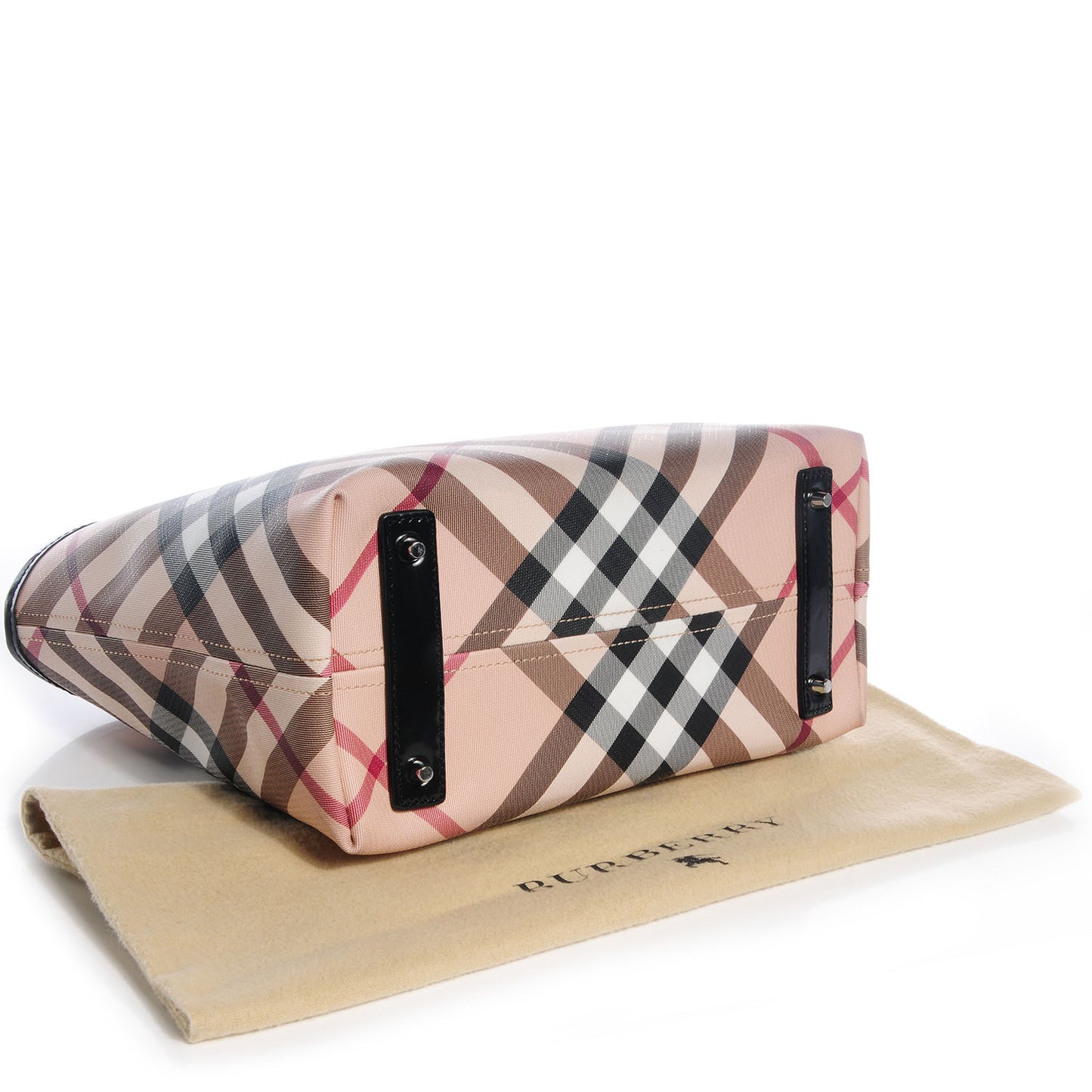 Supernova Check Small Nickie Tote Black