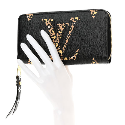Louis Vuitton Monogram Giant Jungle Zippy Wallet Black 1 of 7