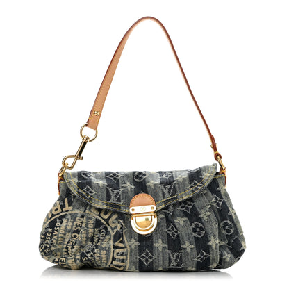 Louis Vuitton Denim Raye Mini Pleaty Blue 1 of 10