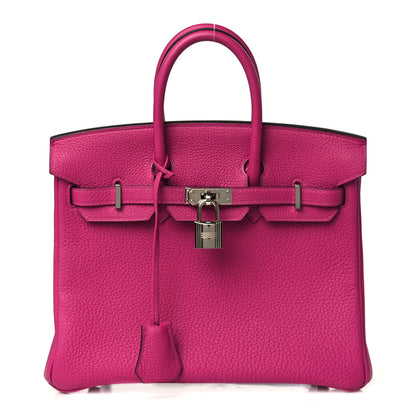 Hermes Togo Birkin 25 Rose Pourpre 1 of 9