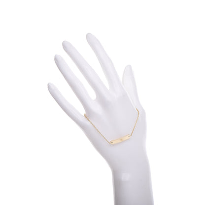 Tiffany 18K Yellow Gold Small Tag Chain Bracelet 2 of 5