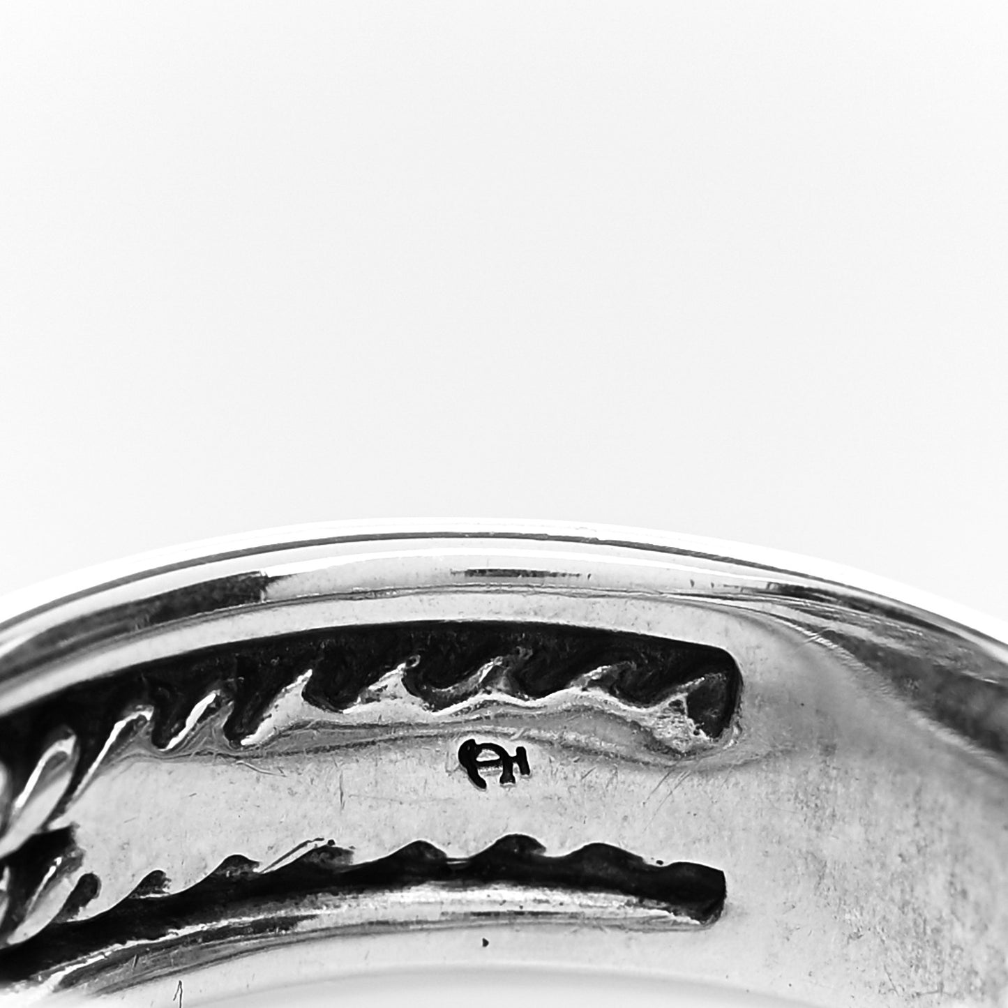 Sterling Silver 18K Yellow Gold 6mm X Crossover Ring 51 5.75