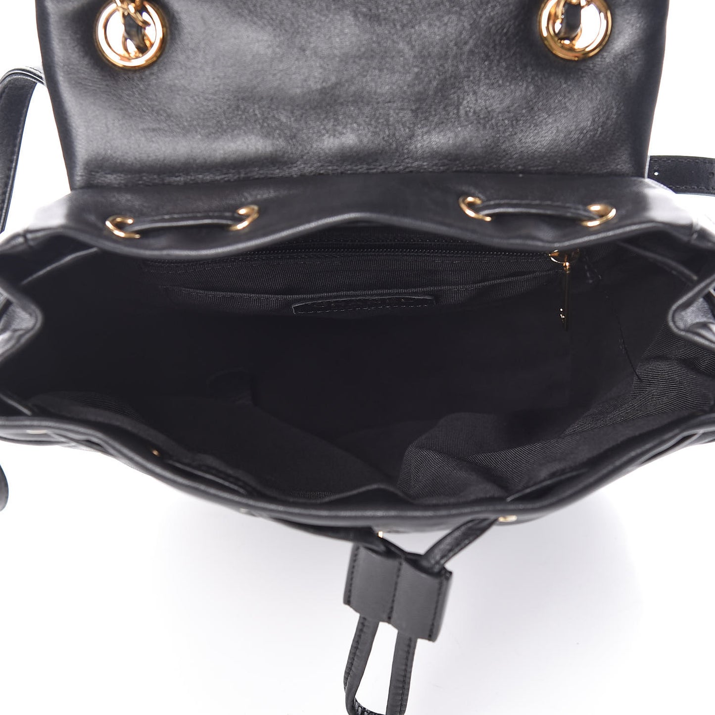 Lambskin Quilted Small Urban Spirit Backpack Black