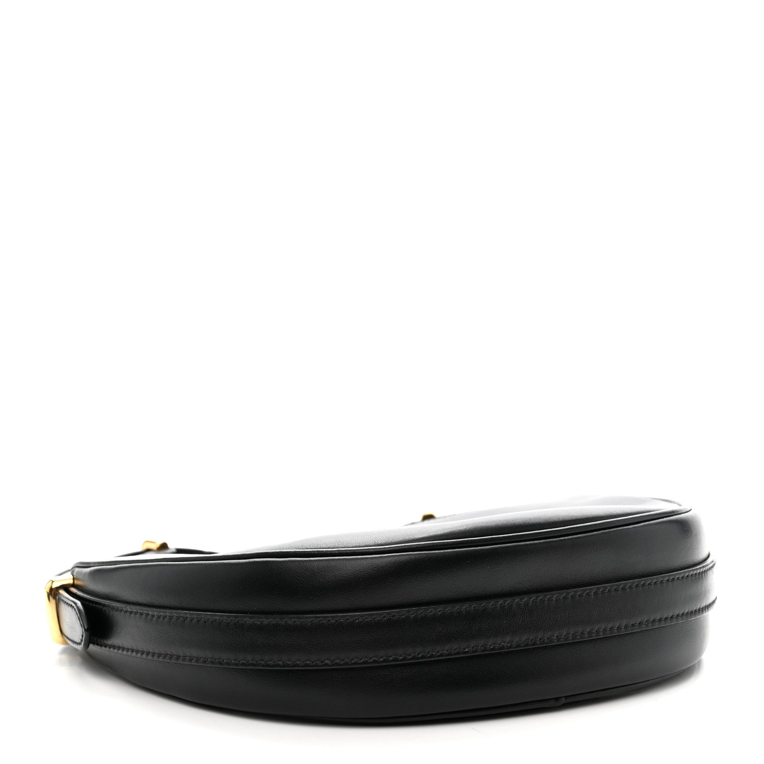 Prada Soft Calfskin Arque Shoulder Bag Black 4 of 9