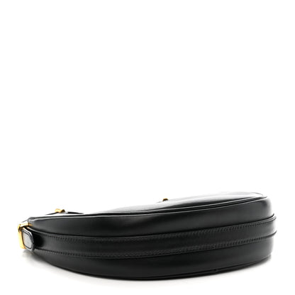 Prada Soft Calfskin Arque Shoulder Bag Black 4 of 9