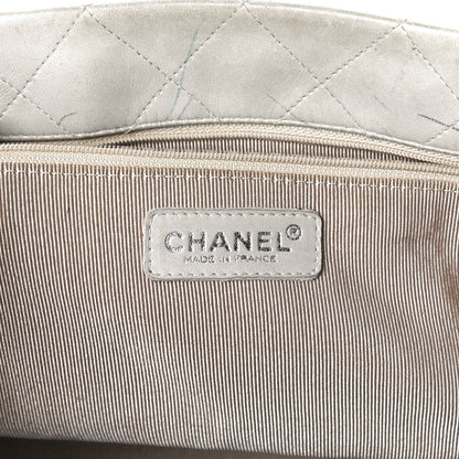 Chanel Lambskin Quilted CC Tote Grey 5 of 10