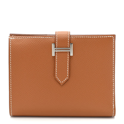Hermes Epsom Bearn Compact Wallet Gold 1 of 7