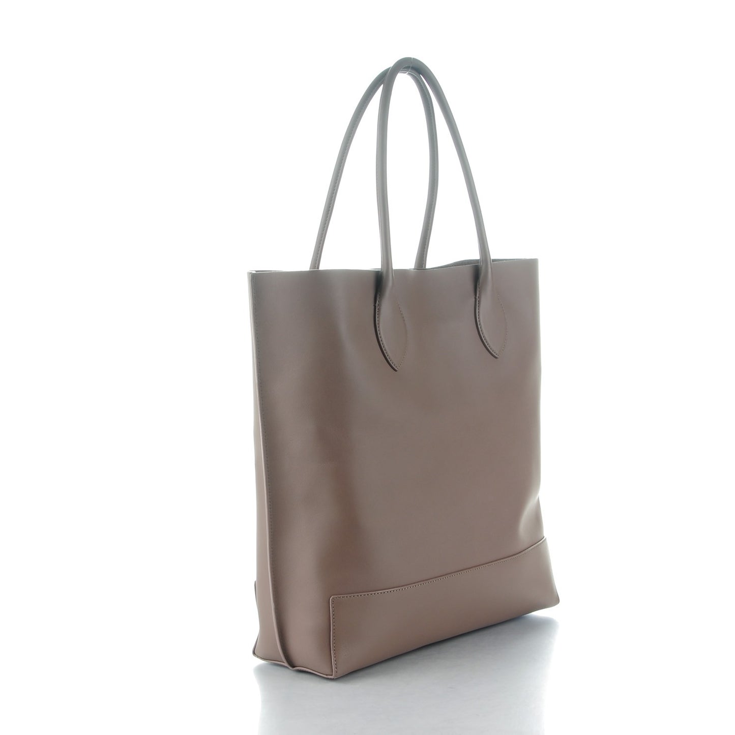 Nappa Perforated Blossom Tote Taupe