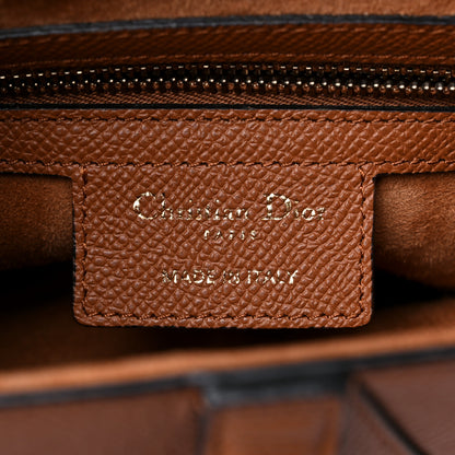 Christian Dior Grained Calfskin Saddle Bag Camello 6 of 9