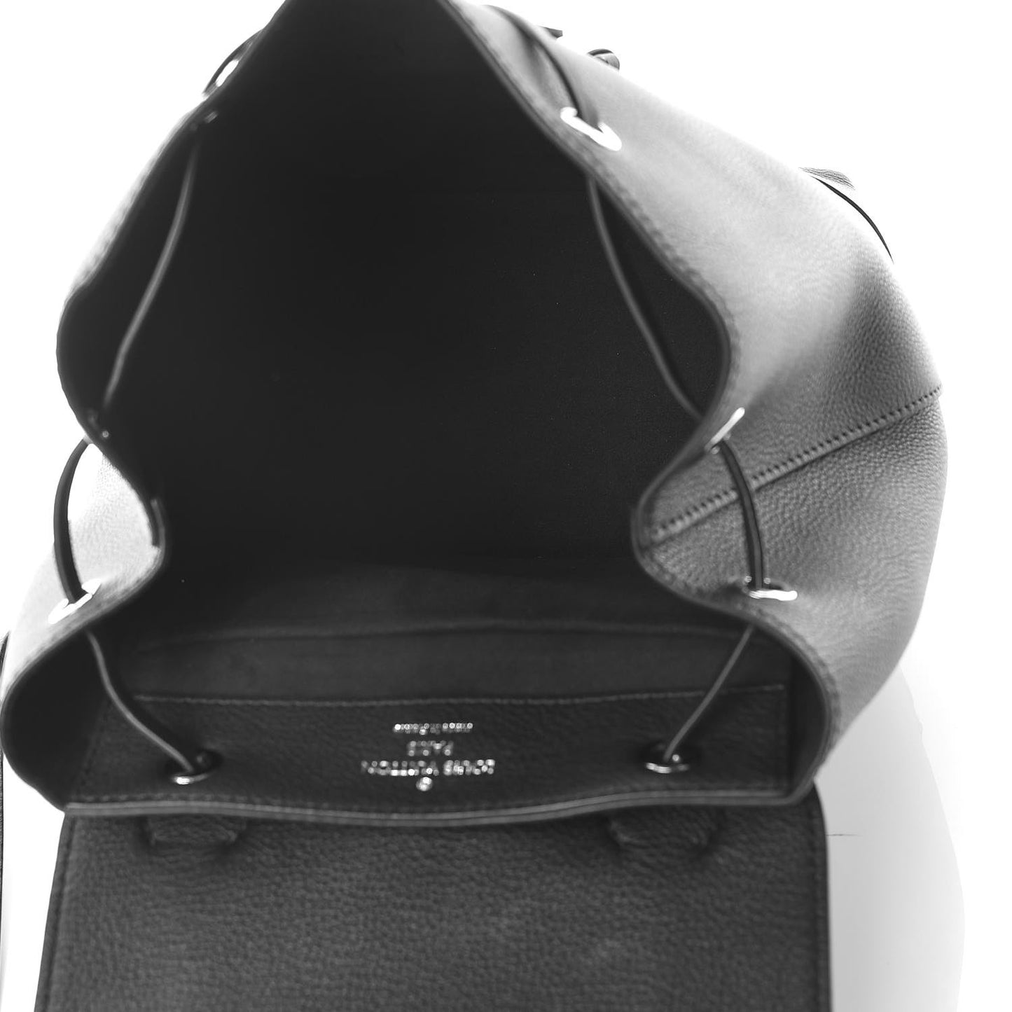 Calfskin Lockme Backpack Black