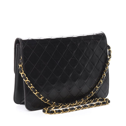 Chanel Lambskin Quilted Medium Single Flap Black 3 of 17