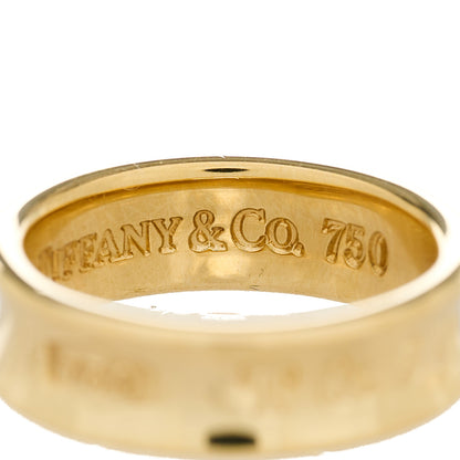 Tiffany 18K Yellow Gold 1837 Band Ring 53 6.25 7 of 8