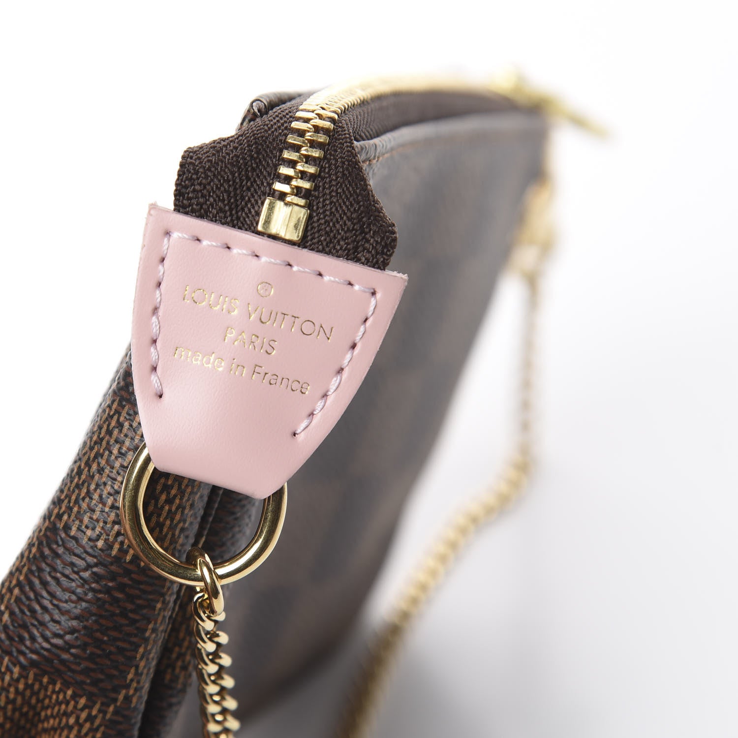 Louis Vuitton Damier Ebene 2020 Christmas Animation Big Wheel Mini Pochette Accessories Rose Ballerine 6 of 6