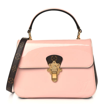 Louis Vuitton Patent Calfskin Monogram Cherrywood PM Rose Ballerine 1 of 10